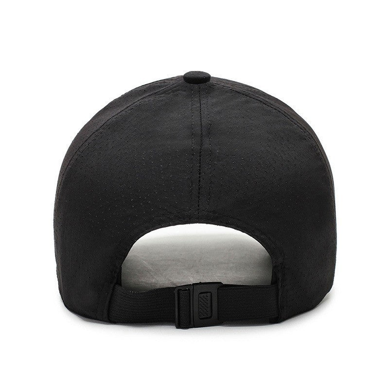 Black Mesh Baseball Cap, Lightweight Breathable Summer Hat